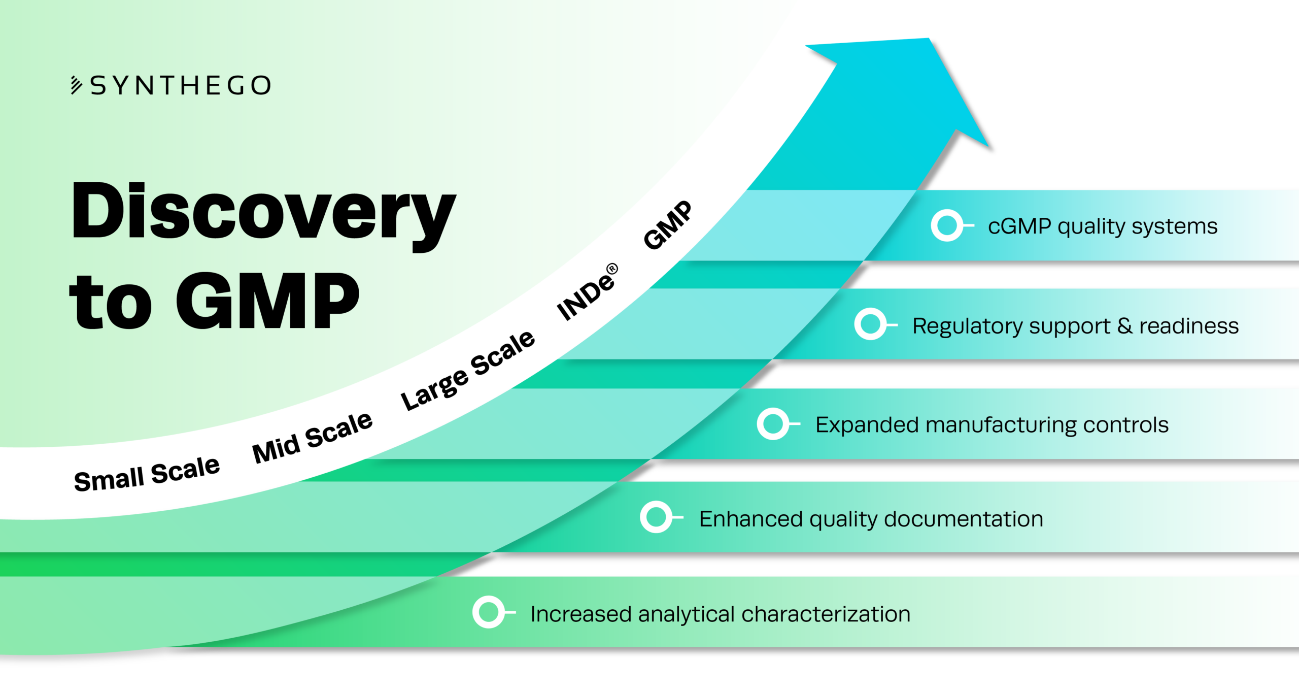 From discovery to GMP, Synthego scales.